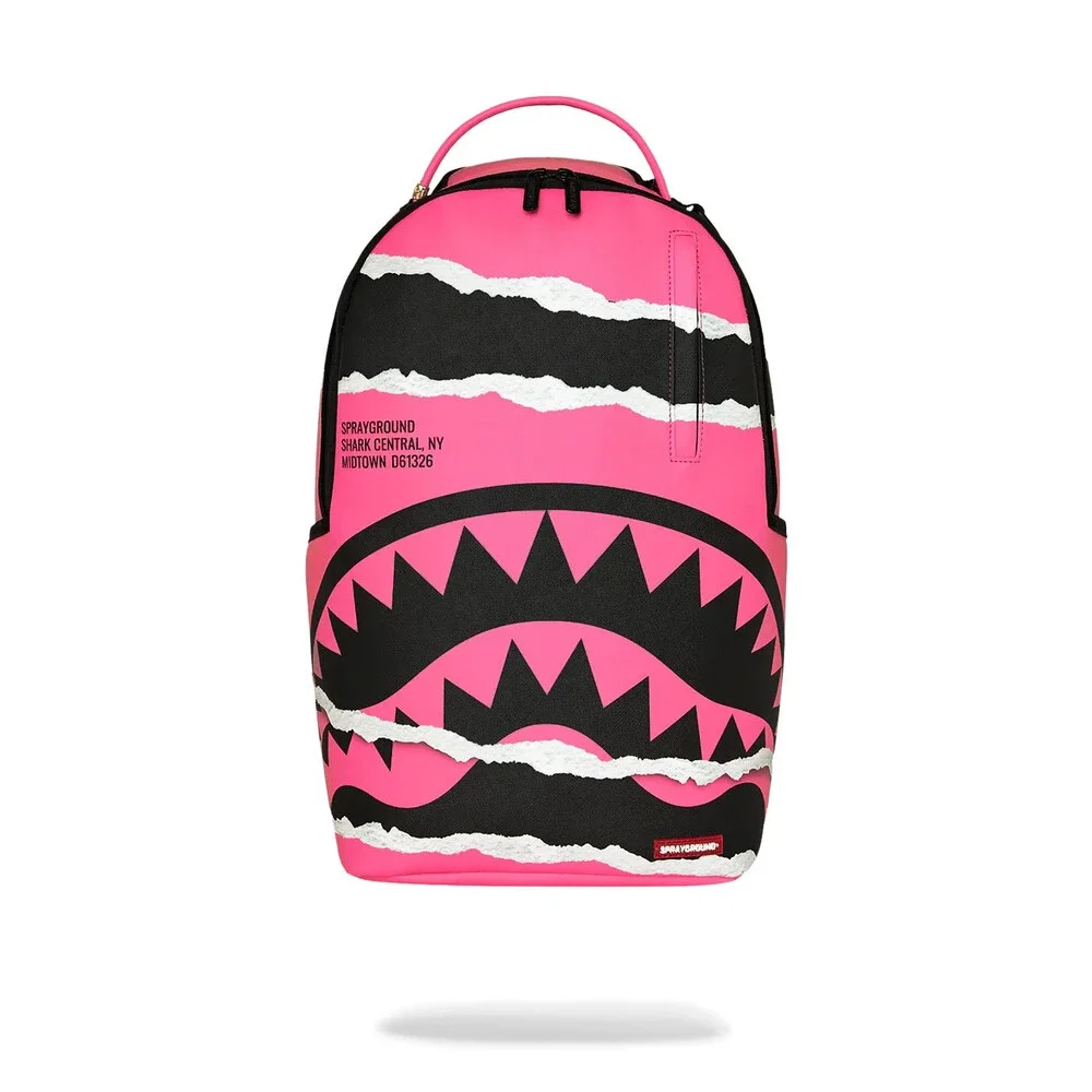 Sprayground Shark Central Split Vision Backpack Unisex OS Pink Top Handle SPR323